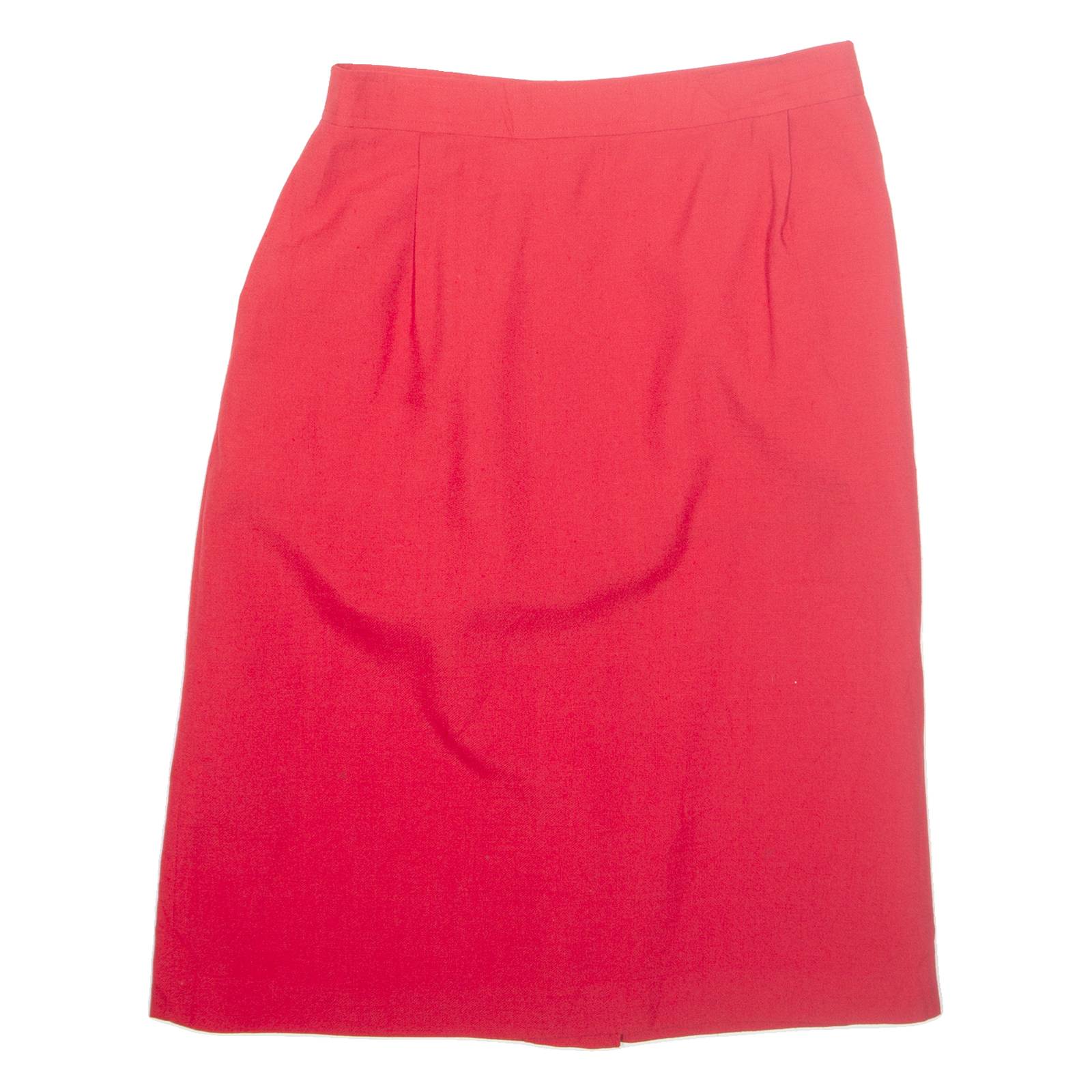 Womens Straight Skirt Red Midi M
