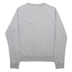 NIKE Womens Grey Crew Neck Sweatshirt S Lightweight Cotton Blend Casual Pullover