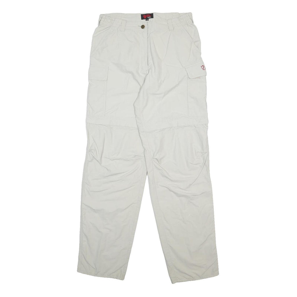 FJALLRAVEN Womens Polyamide Blend White Regular Cargo Trousers W30 L31