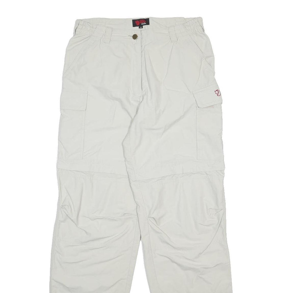 FJALLRAVEN Womens Polyamide Blend White Regular Cargo Trousers W30 L31