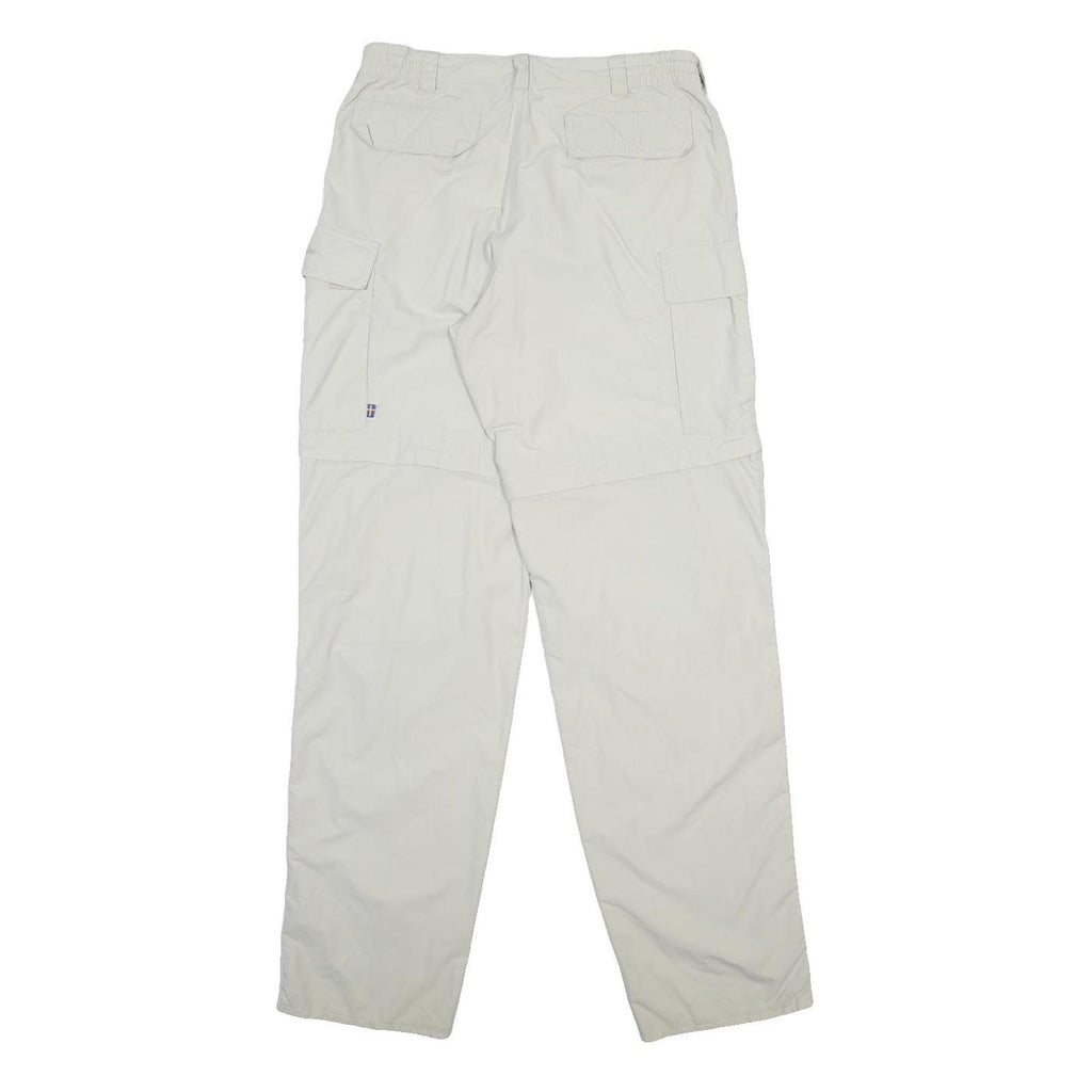 FJALLRAVEN Womens Polyamide Blend White Regular Cargo Trousers W30 L31