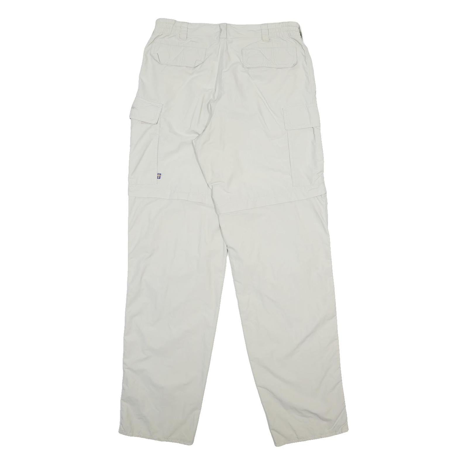 FJALLRAVEN Womens Polyamide Blend White Regular Cargo Trousers W30 L31