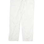 LEVI'S Womens Cotton White Regular Straight Trousers W30 L31 Classic Zip Pocket