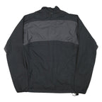 NIKE Mens Black & Grey Lightweight Zip Jacket L Polyester Blend Plain