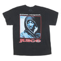 2PAC Mens Black Graphic T-Shirt L Short Sleeve Crew Neck Power Respect Juice
