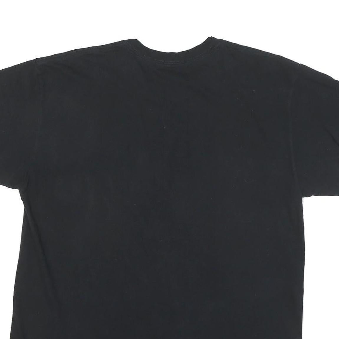 2PAC Mens Black Graphic T-Shirt L Short Sleeve Crew Neck Power Respect Juice