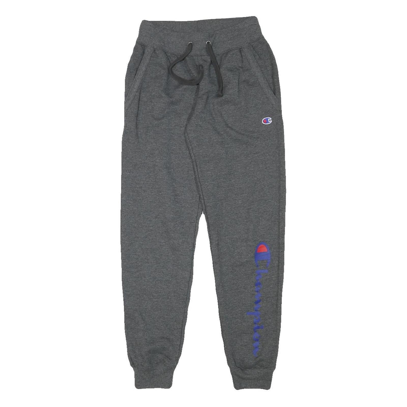 CHAMPION Womens Joggers Grey XS W23 L27 Cotton Blend Regular Tapered Drawstring