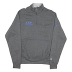 CHAMPION Mens Grey 1/4 Zip S Cotton Blend Sweatshirt Executive Board