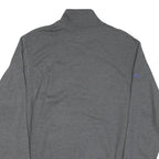 CHAMPION Mens Grey 1/4 Zip S Cotton Blend Sweatshirt Executive Board
