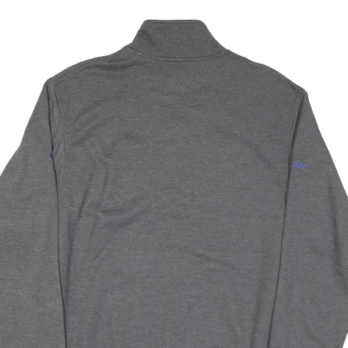 CHAMPION Mens Grey 1/4 Zip S Cotton Blend Sweatshirt Executive Board