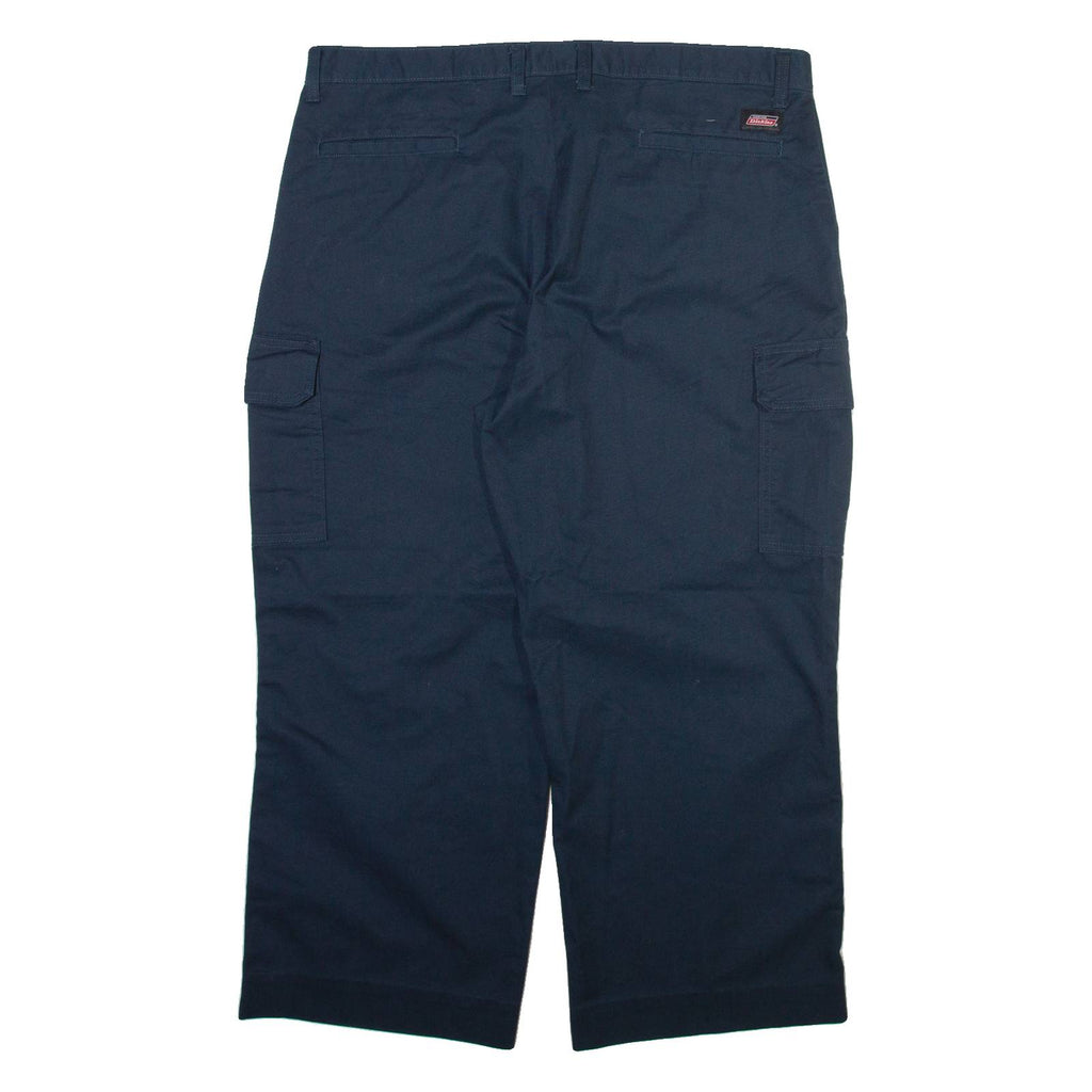 DICKIES Cargo Mens Trousers Blue Relaxed Straight W40 L25