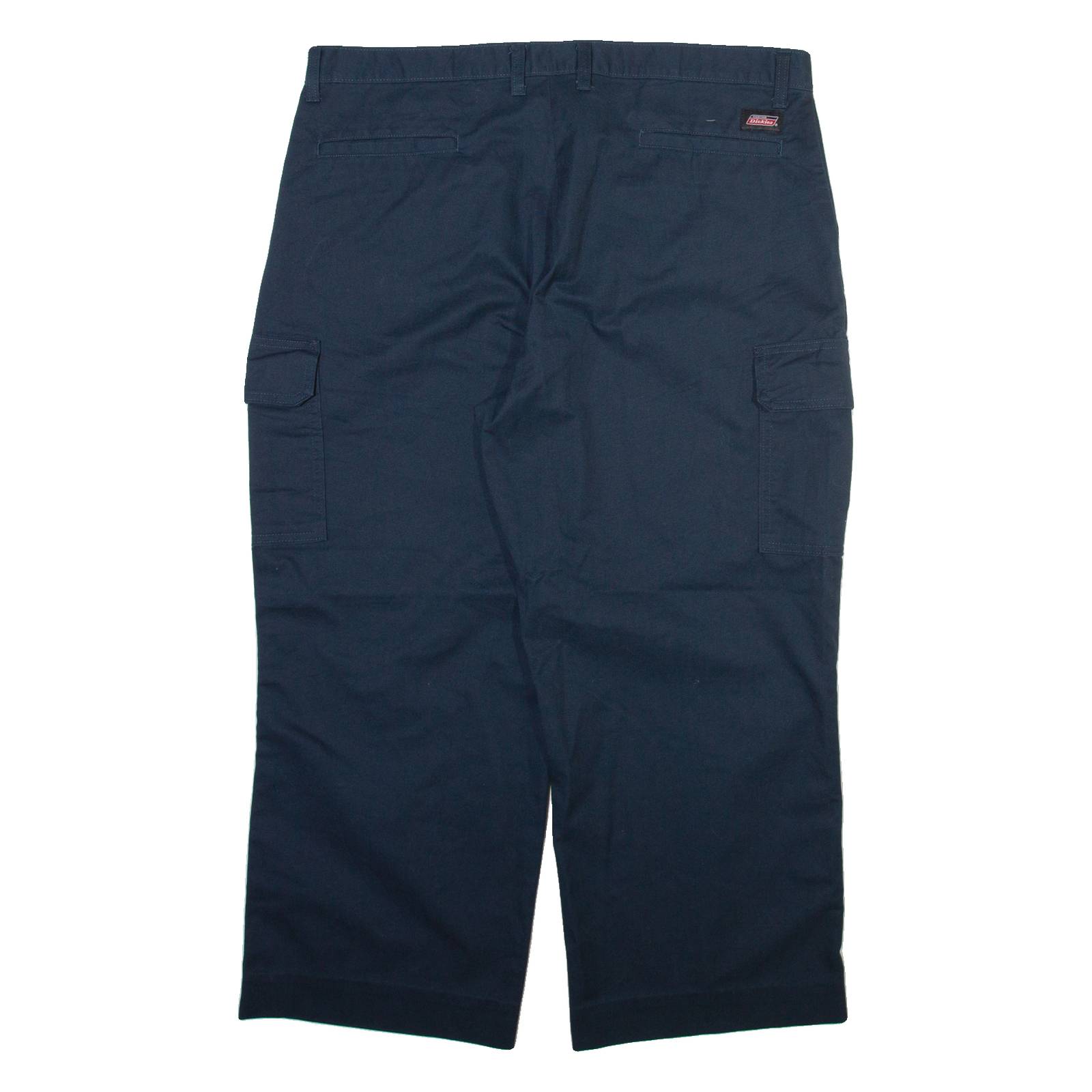 DICKIES Cargo Mens Trousers Blue Relaxed Straight W40 L25