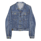 LOIS Womens Blue Cotton Denim Jacket S Button Closure Classic Fit Vintage Style