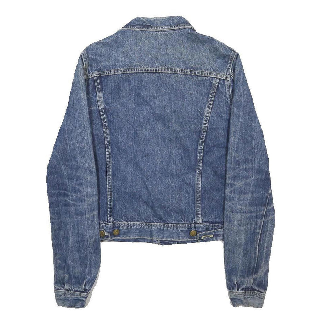 LOIS Womens Blue Cotton Denim Jacket S Button Closure Classic Fit Vintage Style