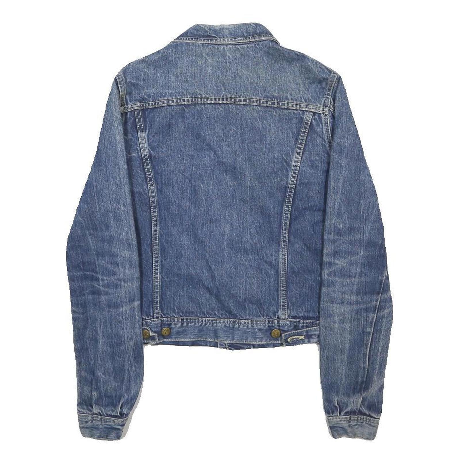 LOIS Womens Blue Cotton Denim Jacket S Button Closure Classic Fit Vintage Style