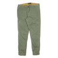 PULL & BEAR Mens Polyester Blend Green Slim Slim Leg Trousers W34 L30 Casual