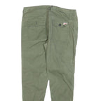 PULL & BEAR Mens Polyester Blend Green Slim Slim Leg Trousers W34 L30 Casual