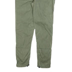 PULL & BEAR Mens Polyester Blend Green Slim Slim Leg Trousers W34 L30 Casual