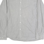 LEVI'S Mens Grey & White Cotton Blend Casual Shirt 2XL Long Sleeve Button