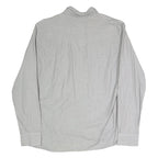 LEVI'S Mens Grey & White Cotton Blend Casual Shirt 2XL Long Sleeve Button
