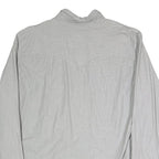 LEVI'S Mens Grey & White Cotton Blend Casual Shirt 2XL Long Sleeve Button