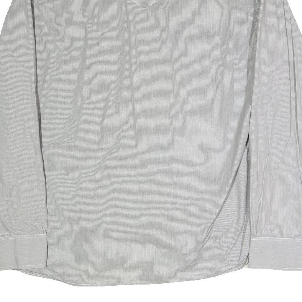 LEVI'S Mens Grey & White Cotton Blend Casual Shirt 2XL Long Sleeve Button