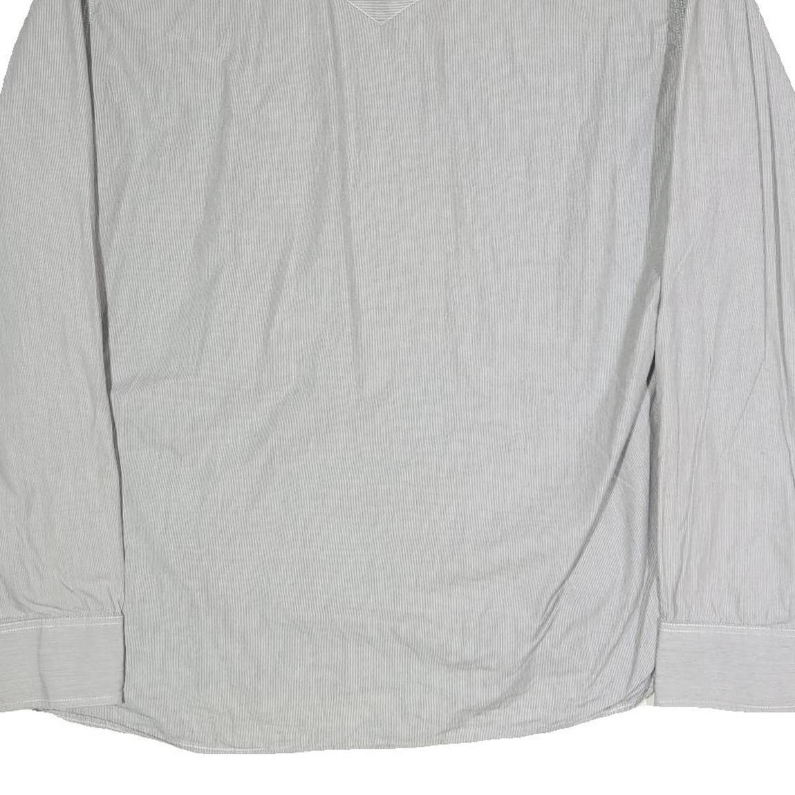 LEVI'S Mens Grey & White Cotton Blend Casual Shirt 2XL Long Sleeve Button