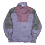 JOFF Womens Purple Black Nylon Zip Jacket UK 14 Colourblock Outdoor Puffa