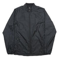 NIKE Mens Black Jacket M Polyester Plain Zip Lightweight Sportswear