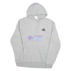 ADIDAS Mens Grey GA Summer Showcase Hoodie M Cotton Blend Casual Sportswear