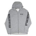 PUMA Mens Grey Zip Up Hoodie M Cotton Blend Branded Casual Hooded