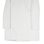 ZARA Womens White Coat S Cotton Blend Double Breasted Button Classic Elegant