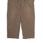 CARHARTT Mens Brown Cotton Regular Fit Straight Leg Trousers W44 L32 Workwear