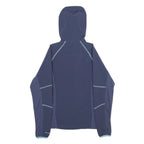 COLUMBIA Womens Blue Jacket XS Polyester Zip Hooded Plain Lightweight Outdoor