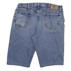 WRANGLER Mens Denim Blue Classic 2XL W36 Cotton Blend Casual Shorts