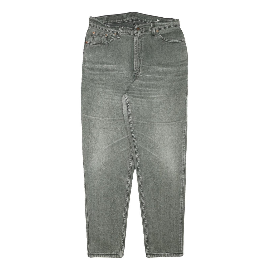 LEVI'S Mens Relaxed Grey Denim Medium Wash W31 L30 Casual Cotton Blend Zip Jeans