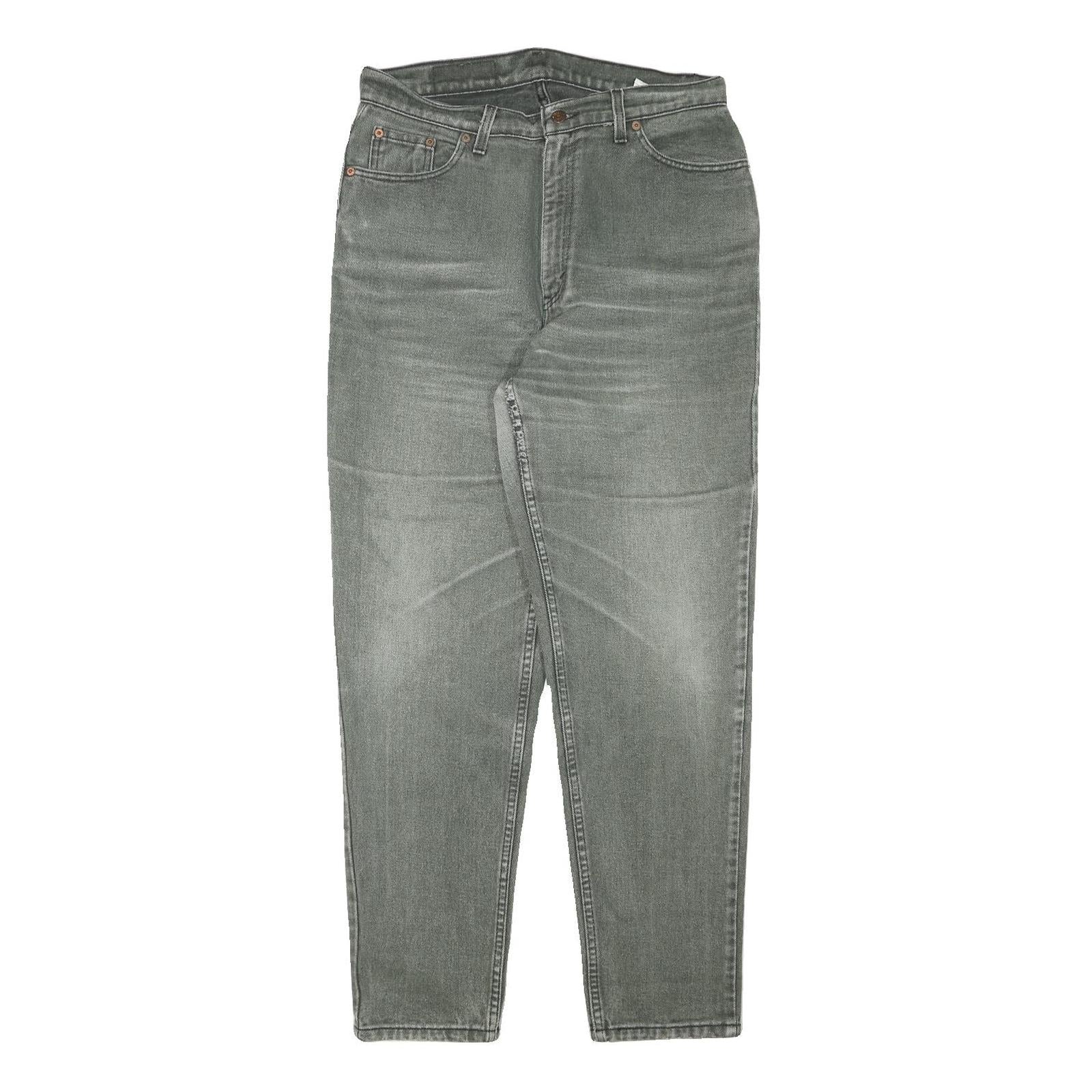 LEVI'S Mens Relaxed Grey Denim Medium Wash W31 L30 Casual Cotton Blend Zip Jeans