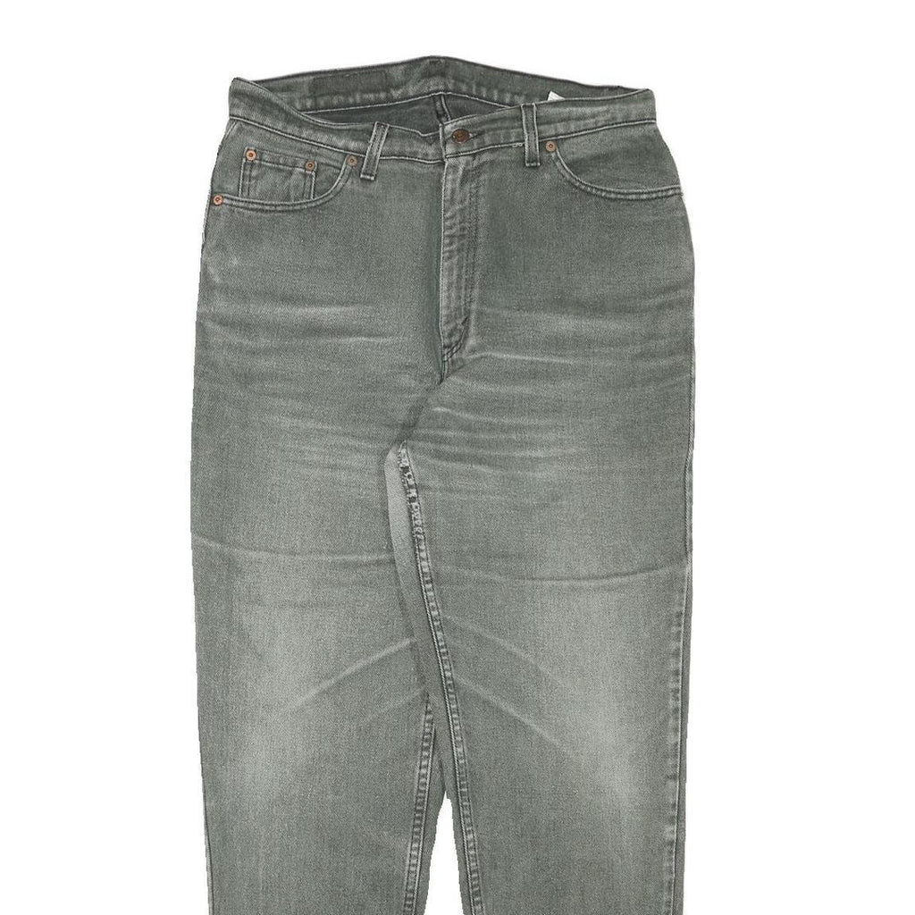 LEVI'S Mens Relaxed Grey Denim Medium Wash W31 L30 Casual Cotton Blend Zip Jeans