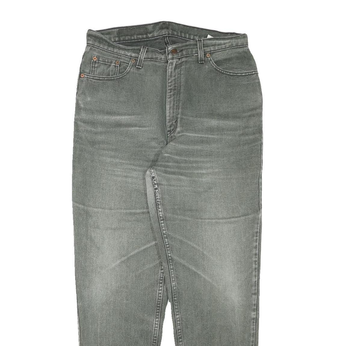 LEVI'S Mens Relaxed Grey Denim Medium Wash W31 L30 Casual Cotton Blend Zip Jeans