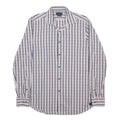 TOMMY HILFIGER Mens Blue & Pink Check Shirt L Classic Cotton Button Down