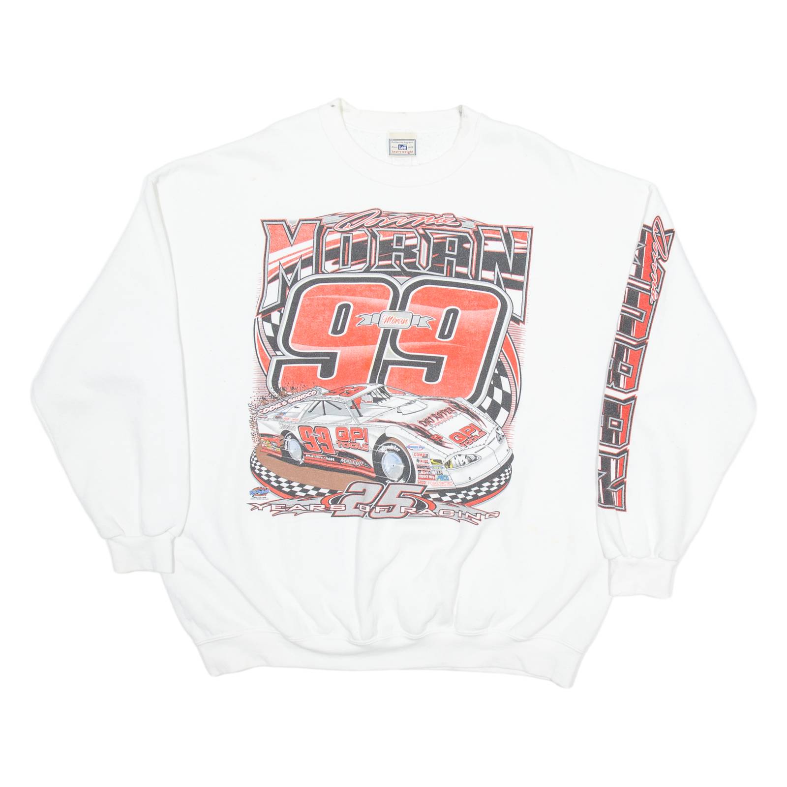 LEE Moran 99 25 Years Of Racing Mens Sweatshirt White USA 2XL