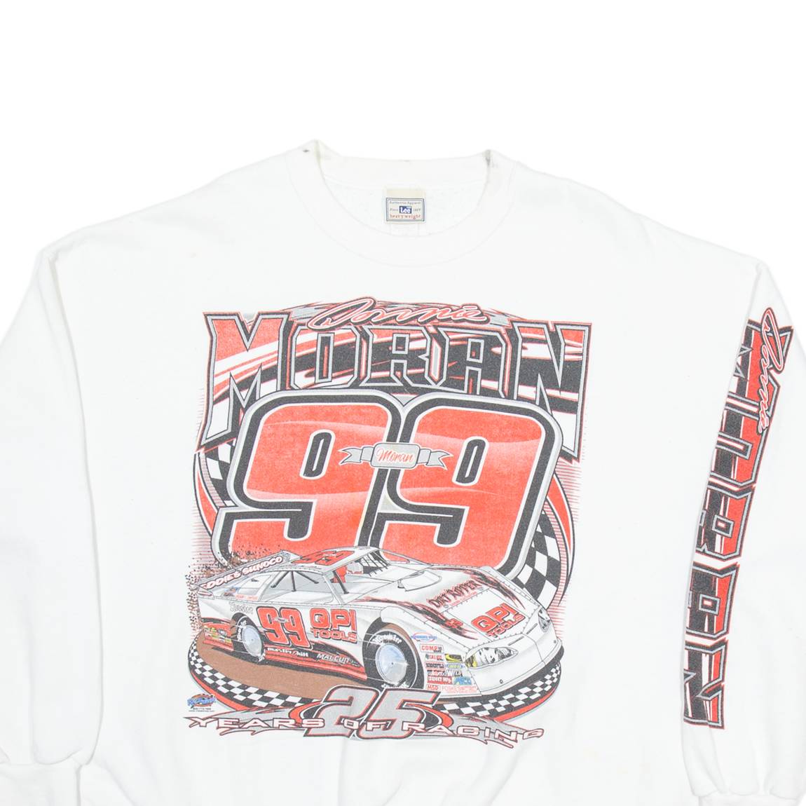 LEE Moran 99 25 Years Of Racing Mens Sweatshirt White USA 2XL