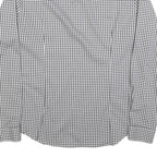 CALVIN KLEIN Mens Black & White Check Shirt L Cotton Blend Long Sleeve Button