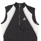 Cycling Mens Jersey Black Sleeveless 1/2 Zip M