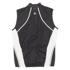 Cycling Mens Jersey Black Sleeveless 1/2 Zip M