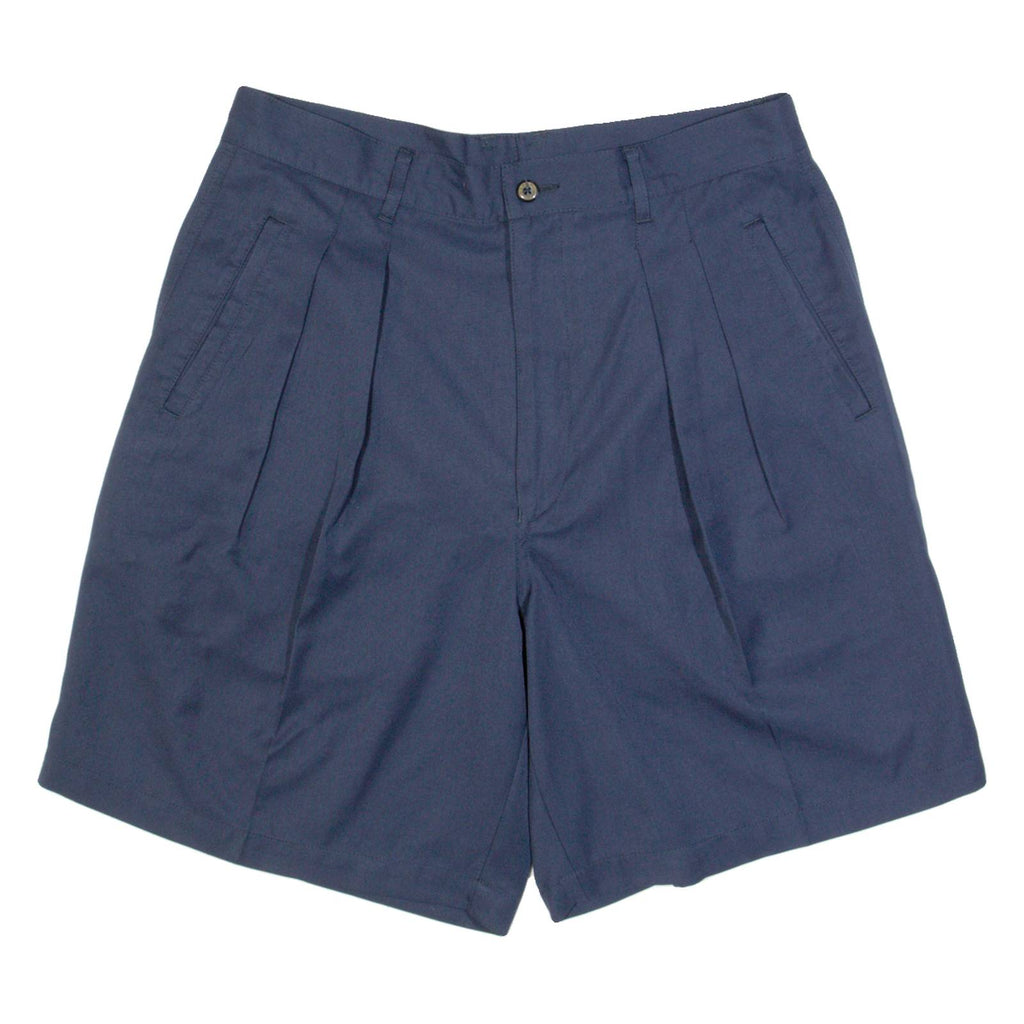REEBOK Pleated Womens Chino Shorts Blue M W32