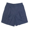 REEBOK Pleated Womens Chino Shorts Blue M W32