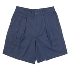 REEBOK Pleated Womens Chino Shorts Blue M W32