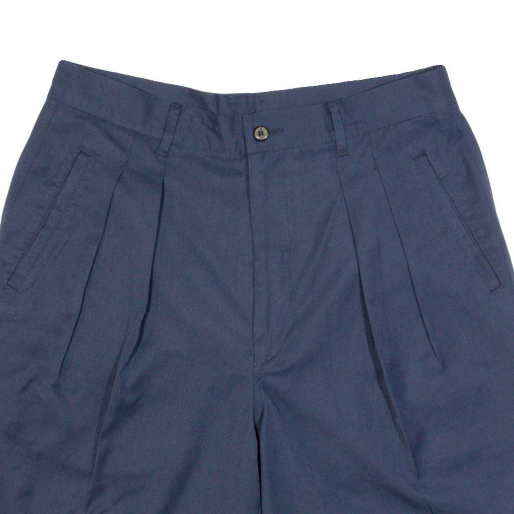 REEBOK Pleated Womens Chino Shorts Blue M W32