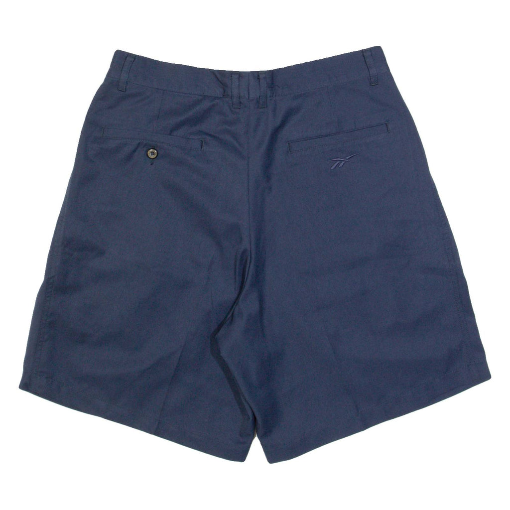 REEBOK Pleated Womens Chino Shorts Blue M W32